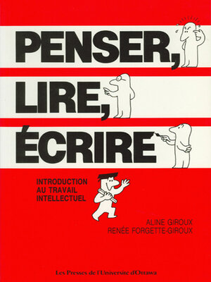 cover image of Penser, lire, écrire
